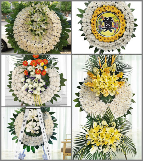 贵州六盘水盘县双龙山街道上寨村花圈速递